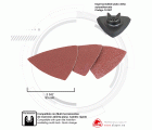 Set de lijas PROFESIONAL para madera, 10 unds - Gr 40/60/80/120 para la MULTITOOL PRO 300