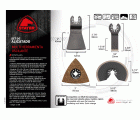 Set de alicatado PROFESIONAL (4 unds): Sierra recta de inmersión diamantada, sierra semicircular diamantada, plato para lijar diamantado y espátula para la MULTITOOL PRO 300