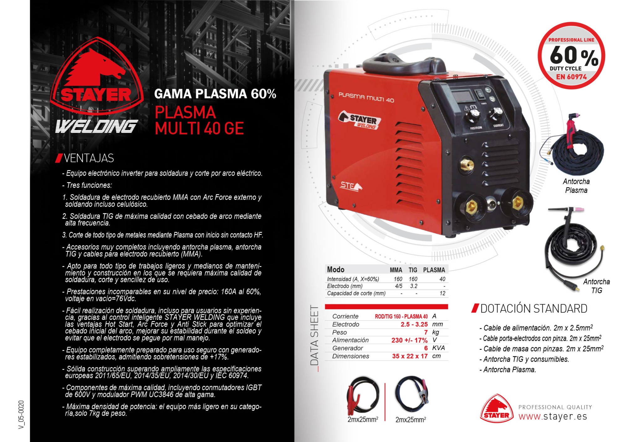 Inverter Industrial de Corte Plasma PLASMA MULTI 40