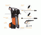 Hidrolimpiadora industrial con 2500W y motor de inducción, HL 2700 IND
