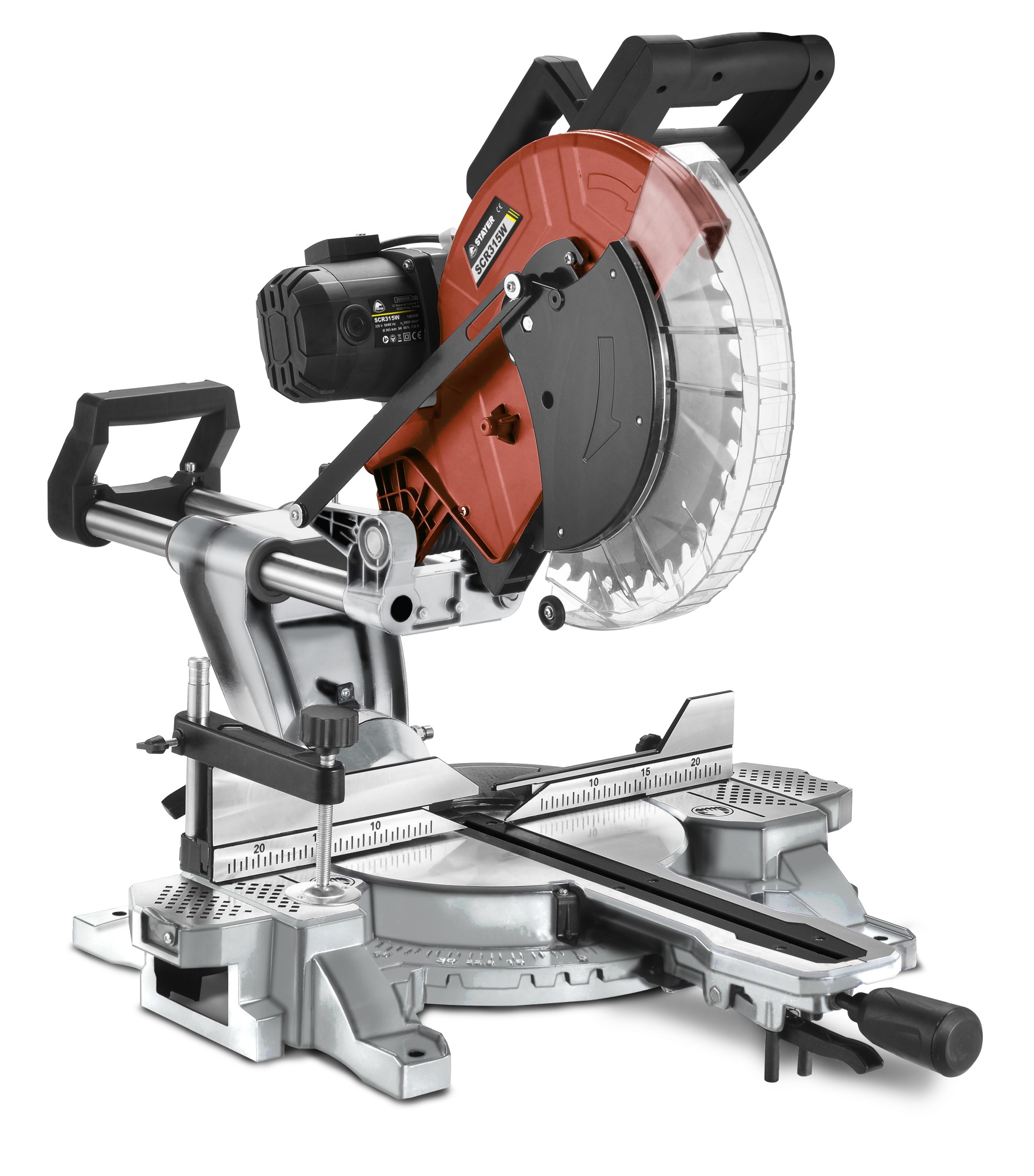 Ingletadora Telescópica PROFESIONAL de Ø315 mm con transmisión por correas (silenciosa) SCR 315 W