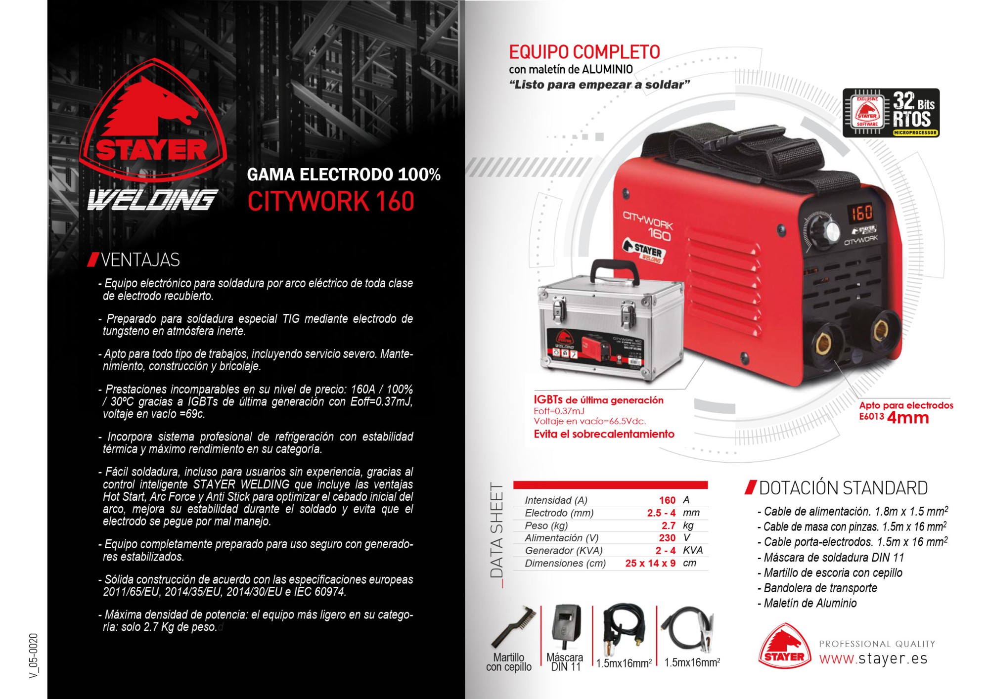 Inverter Profesional MMA CITY WORK 160 K