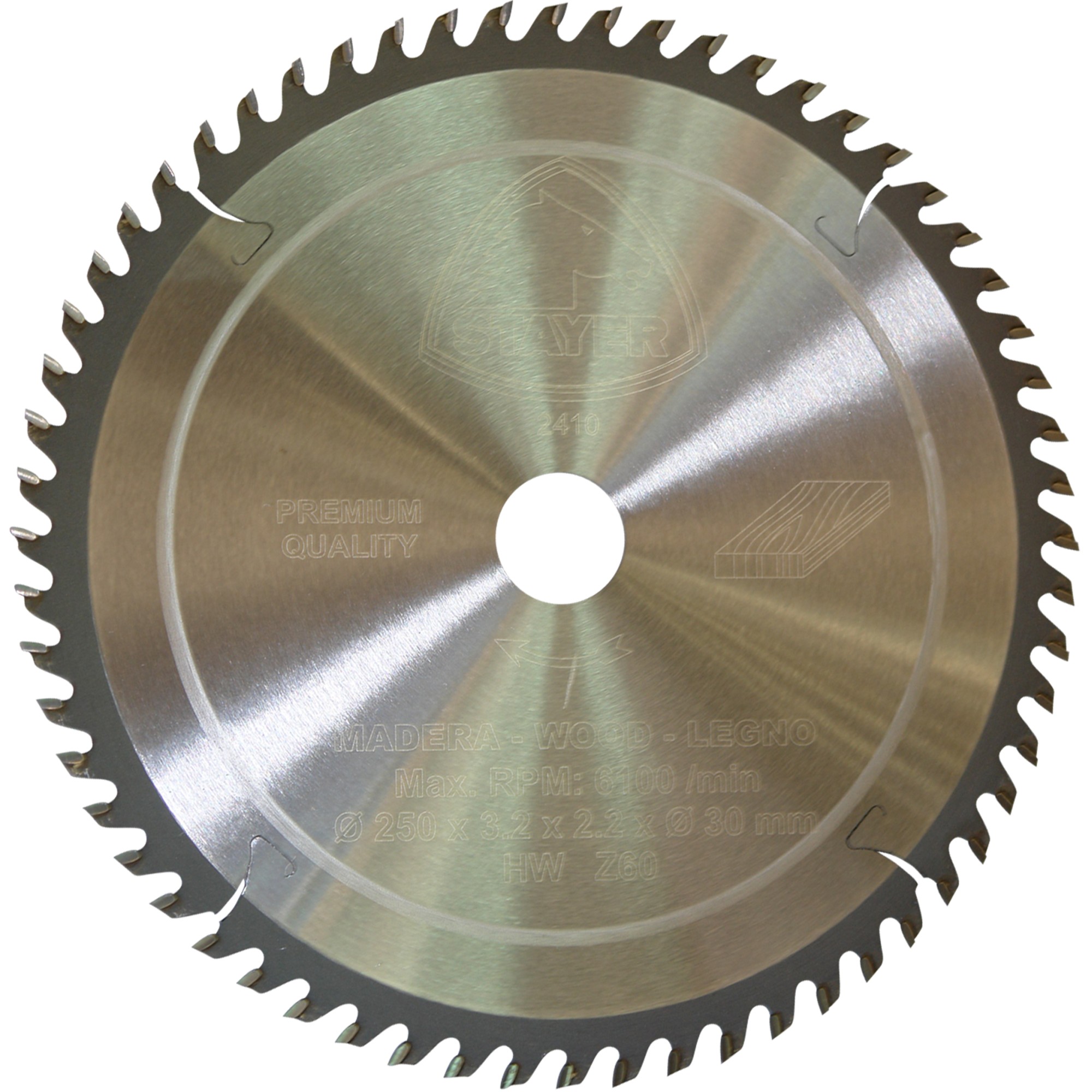 Disco Widia PROFESIONAL para madera plancha SS Ø 250 x 30 / Z-60 HQ