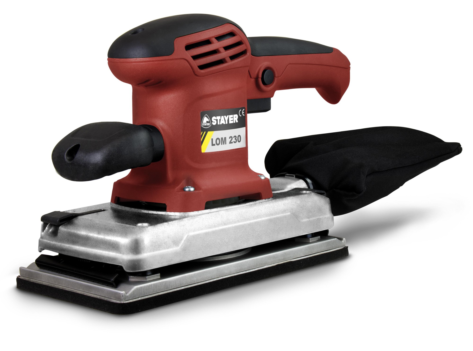 Lijadora orbital PROFESIONAL con plato con doble sistema de fijación LOM 230