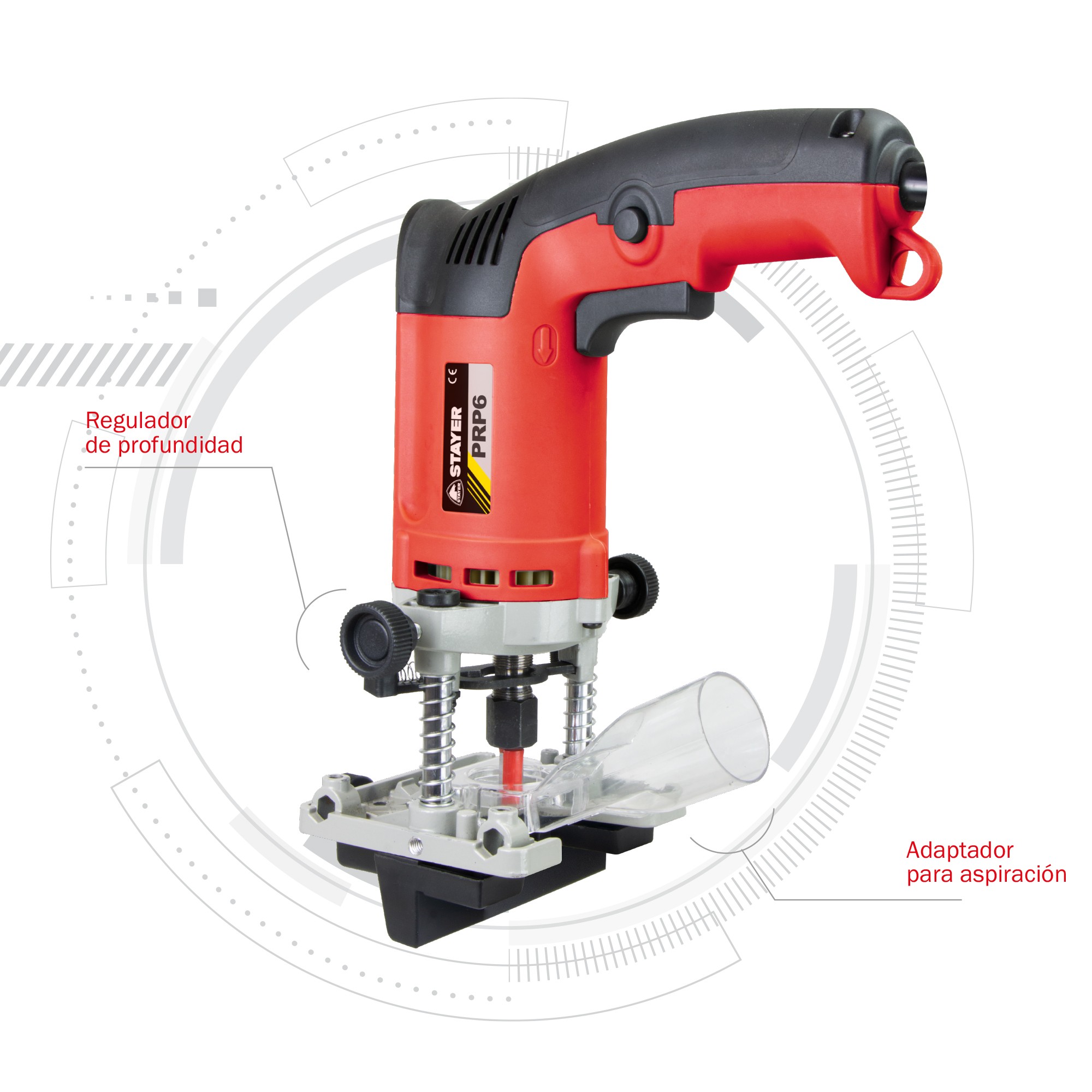 Fresadora para Pernios PROFESIONAL ligera y potente PRP 6