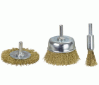 Set de 3 cepillos para latón