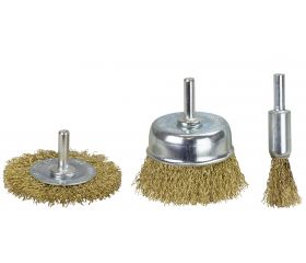 Set de 3 cepillos para latón