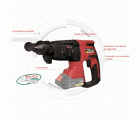 Martillo Rotativo a batería 18V PROFESIONAL HDB L2012 + Batería 2.0Ah + cargador + Bosa de transporte