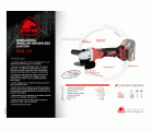 Amoladora angular PROFESIONAL Ø115mm a batería 18V AGB L2015 + Batería 5.0Ah + cargador + Bolsa de transporte
