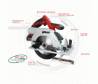 Sierra circular PROFESIONAL a bateria 18V, CP L2022 SET