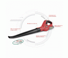 Soplador PROFESIONAL a batería 18V, Vento L2012 + Batería 2Ah+ cargador