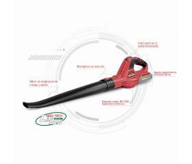 Soplador PROFESIONAL a batería 18V, Vento L2012 + Batería 2Ah+ cargador
