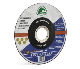 Disco abrasivo profesional para Inox-metal extrafino, Disco Extrafino Inox Estándar Ø115x1x22,2