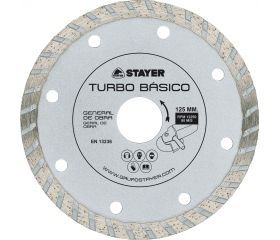 Disco de diamante, TURBO BÁSICO de Ø125mm
