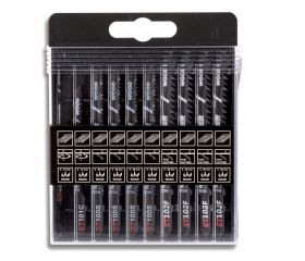 Set de 10 hojas de sierra HCS/BIM para metal y madera.
