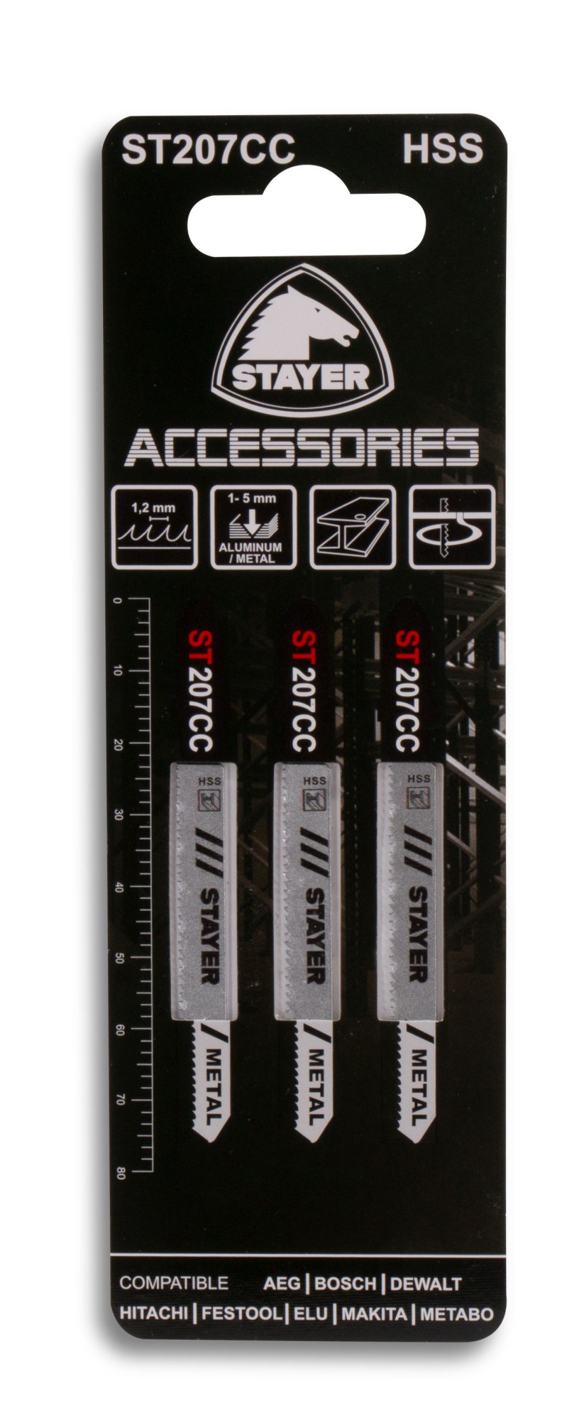 Set de 3 hojas HSS para metal