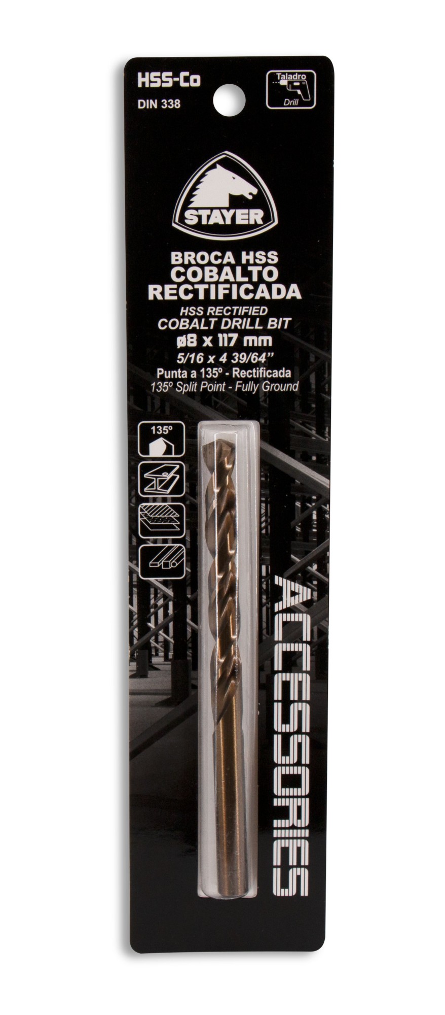 Broca Cobalto ø9 x 125 mm