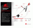 Desbrozadora a batería 36V con motor BRUSHLESS, BRUSH CUTTER 36V L2022. Incluye: 2 Bat. 2Ah. + Cargador.