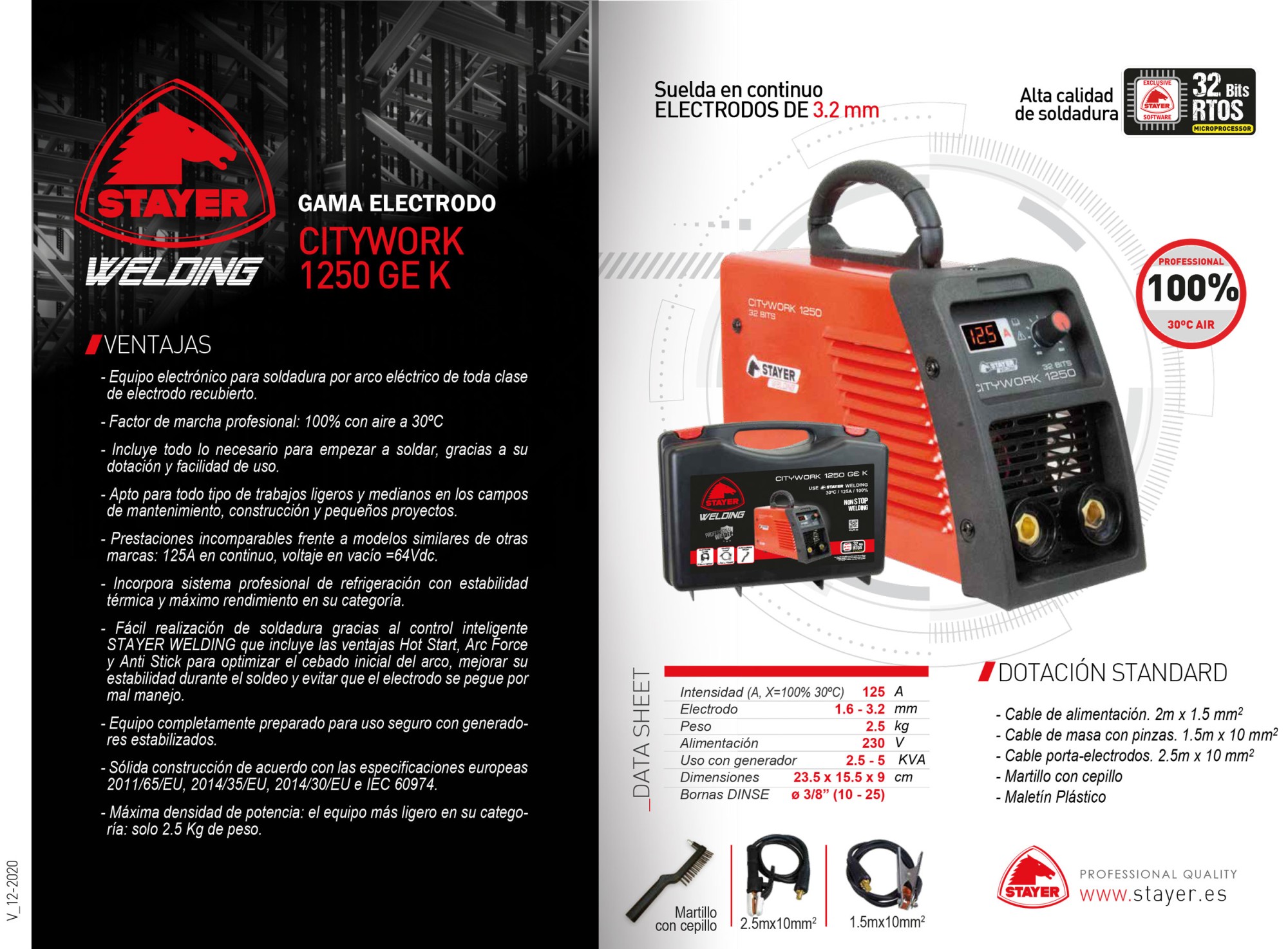 Inverter Profesional MMA CITYWORK 1250 GE K