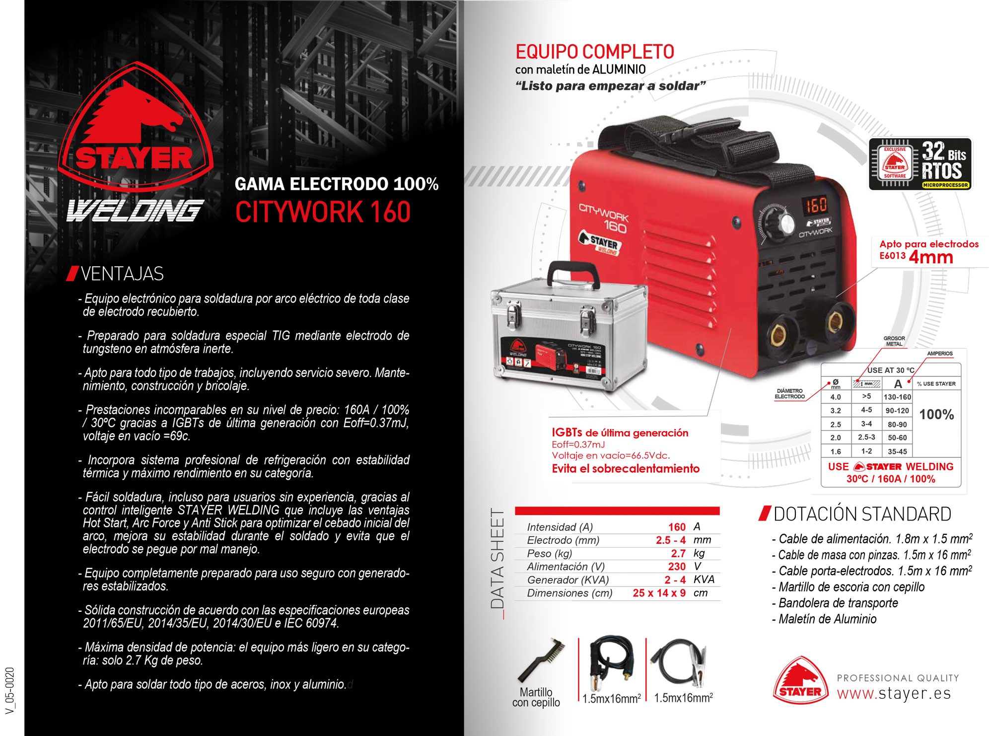 Inverter Profesional MMA CITY WORK 160 K