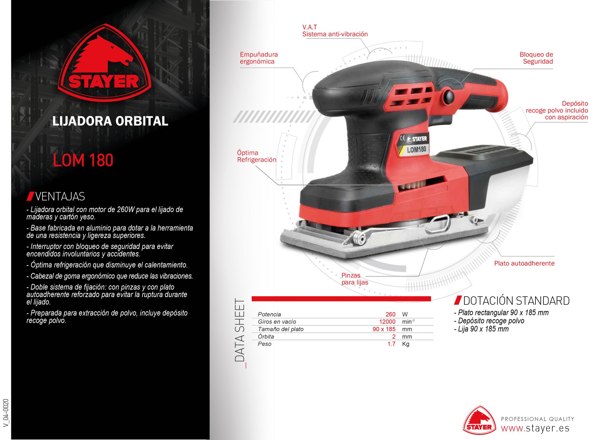 Lijadora Orbital, LOM 180