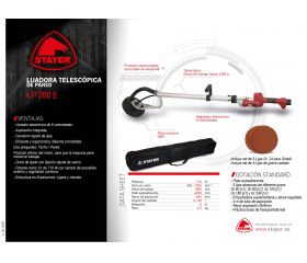 Lijadora de pared PROFESIONAL con 6 velocidades LP 700 E