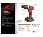 Taladro Percutor / Atornillador a batería de 18 V, PBL 1182 PK