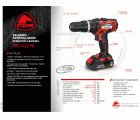Taladro Percutor/ Atornillador 14.4 V, con 3 funciones, PBL 1422 PK