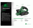Cepillo para madera de 650W con ajuste de profundidad, PH 82 B