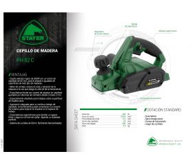Cepillo eléctrico para madera, PH 82 C