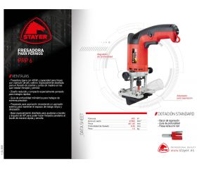 Fresadora para Pernios PROFESIONAL ligera y potente PRP 6