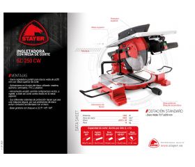 Ingletadora con mesa superior, SC 250 CW