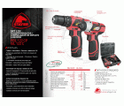 Set PROFESIONAL: Taladro percutor / Atornillador PBL 122 CP + Atornillador de impacto ISL 122 C, INCLUYE: Maletín con brocas y llaves.