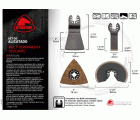 Set de alicatado PROFESIONAL (4 unds): Sierra recta de inmersión diamantada, sierra semicircular diamantada, plato para lijar diamantado y espátula para la MULTITOOL PRO 300