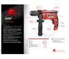 Taladro Percutor PROFESIONAL con 710w TM 710 BAK (Incluye Maletín)