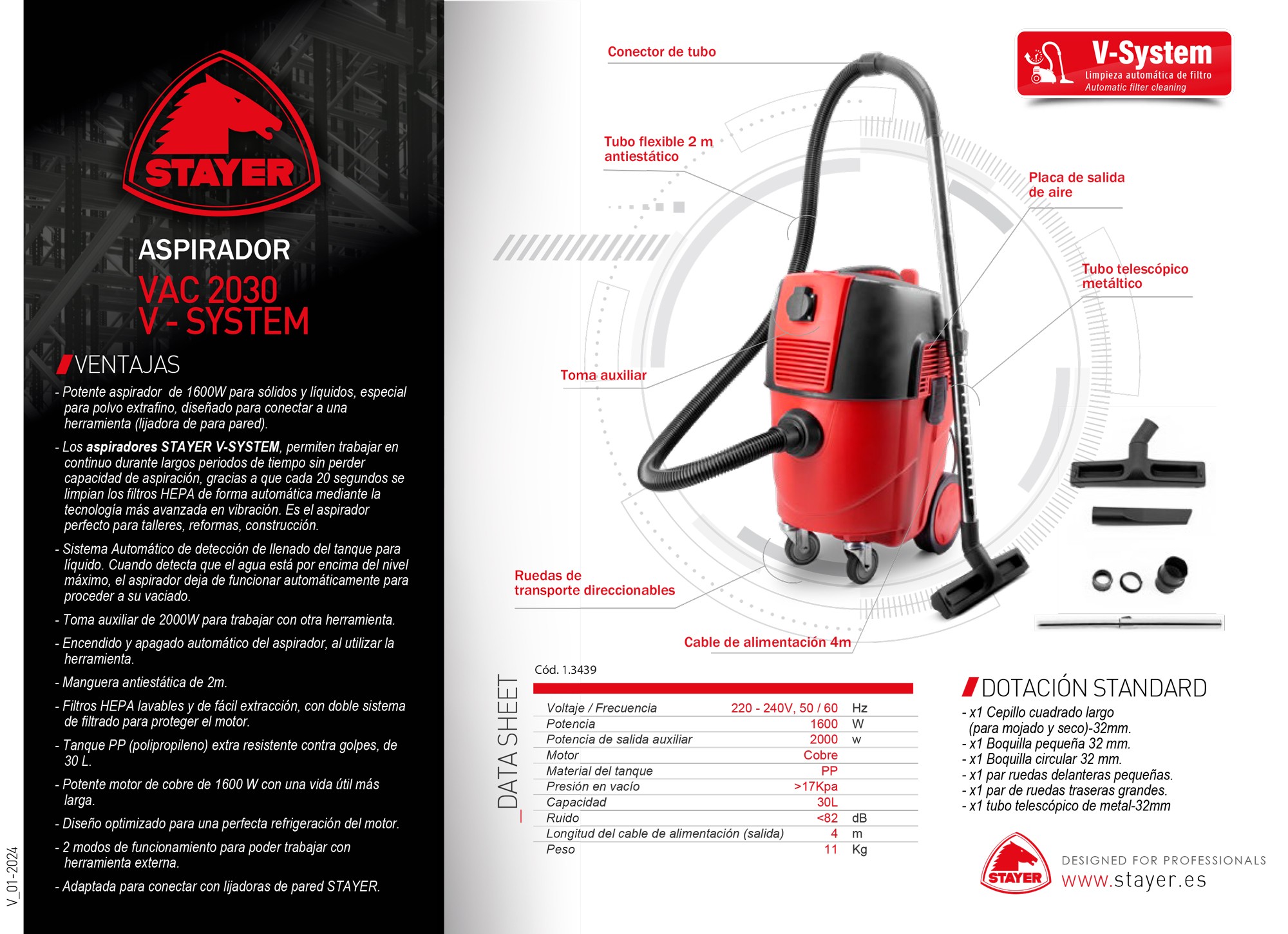 Aspirador VAC 2030 V - SYSTEM