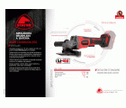 Amoladora angular a batería AGBR L20 BRUSHLESS