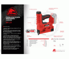 Grapadora Clavadora PROFESIONAL con batería de 18V. NS L2022