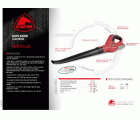 Soplador PROFESIONAL a batería 18V, Vento L2012 + Batería 2Ah+ cargador