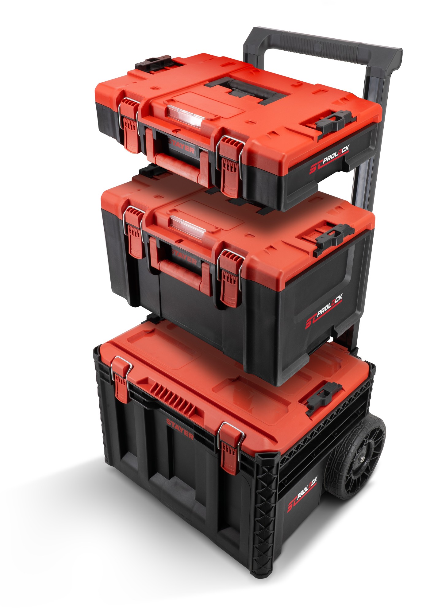 SET de 3 Maletines apilables ST PROLOCK de STAYER