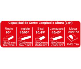 Ingletadora de Ø260mm, SC 2600 W