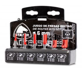 Set 6 fresas rectas