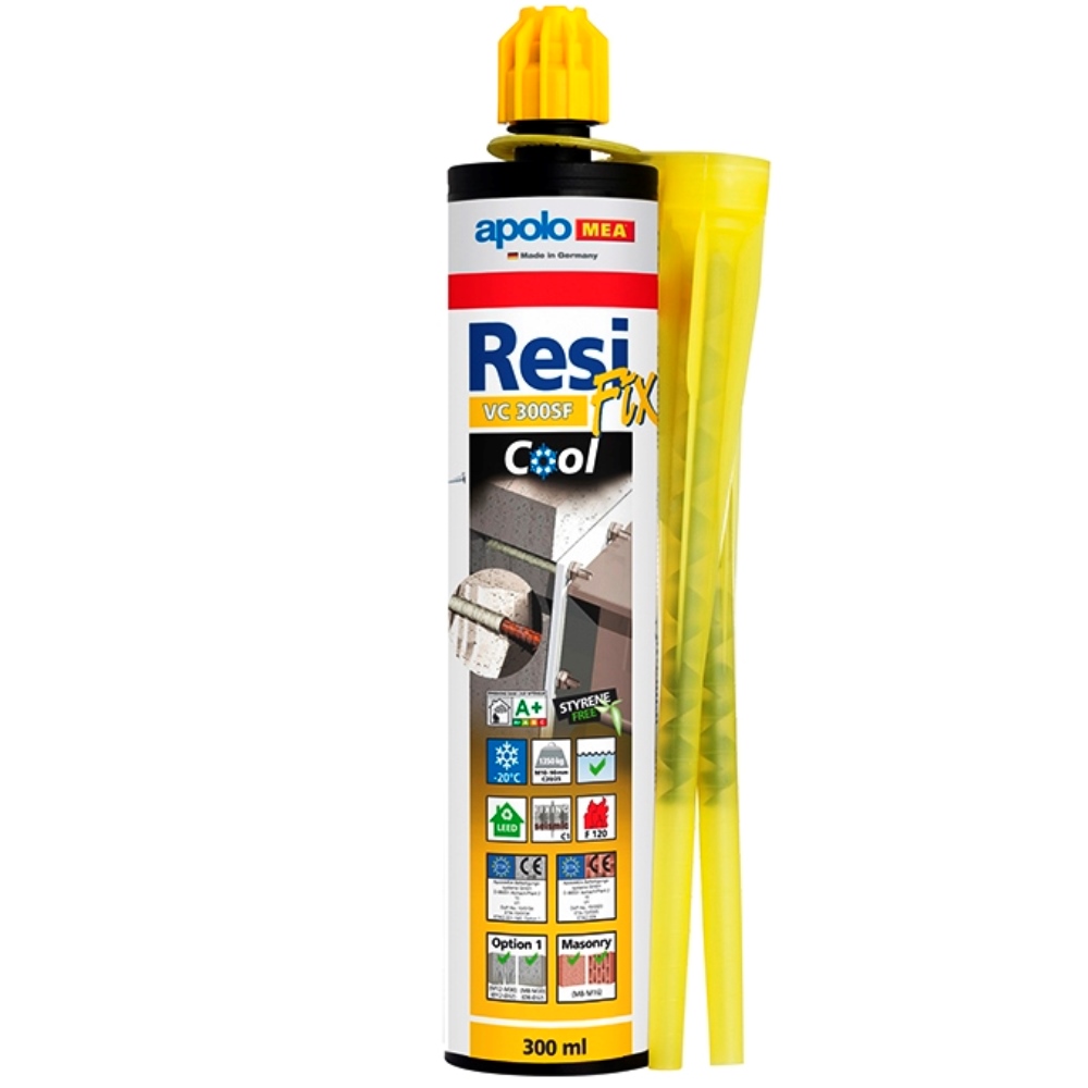Anclaje químico ResiFIX VY 300 SF bajas temperaturas, Vinylester 2 mezcladores