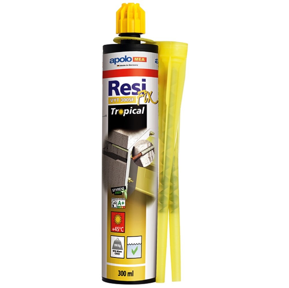 Anclaje químico ResiFIX VY 300 SF altas temperaturas, Vinylester 2 mezcladores