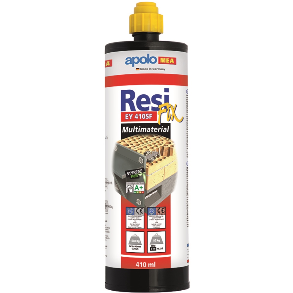 Anclaje químico ResiFIX EY 410 SF sin estireno , Epoxy 1 cánula