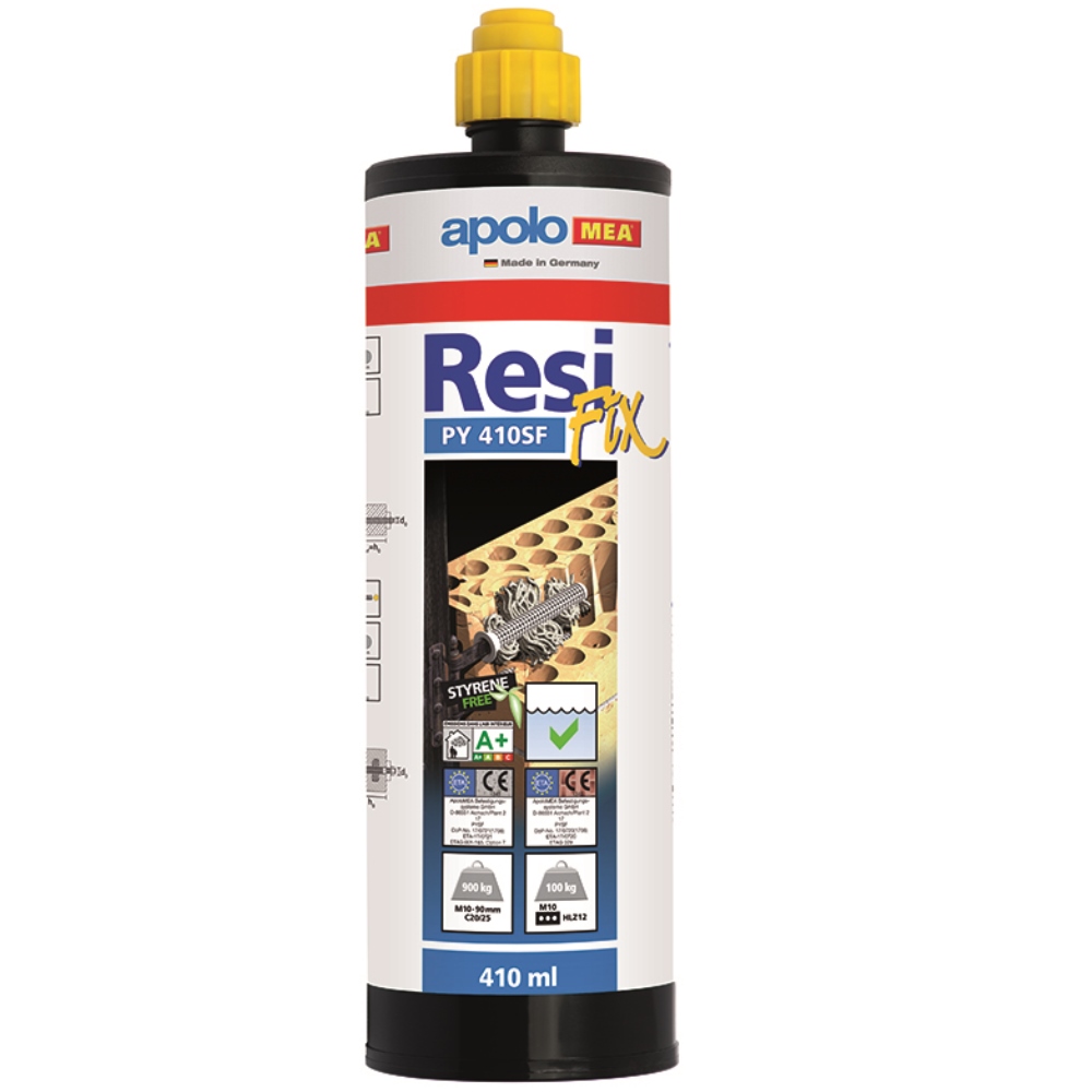 Anclaje químico ResiFIX PY 410 SF sin estireno , Polyester 2 cánulas