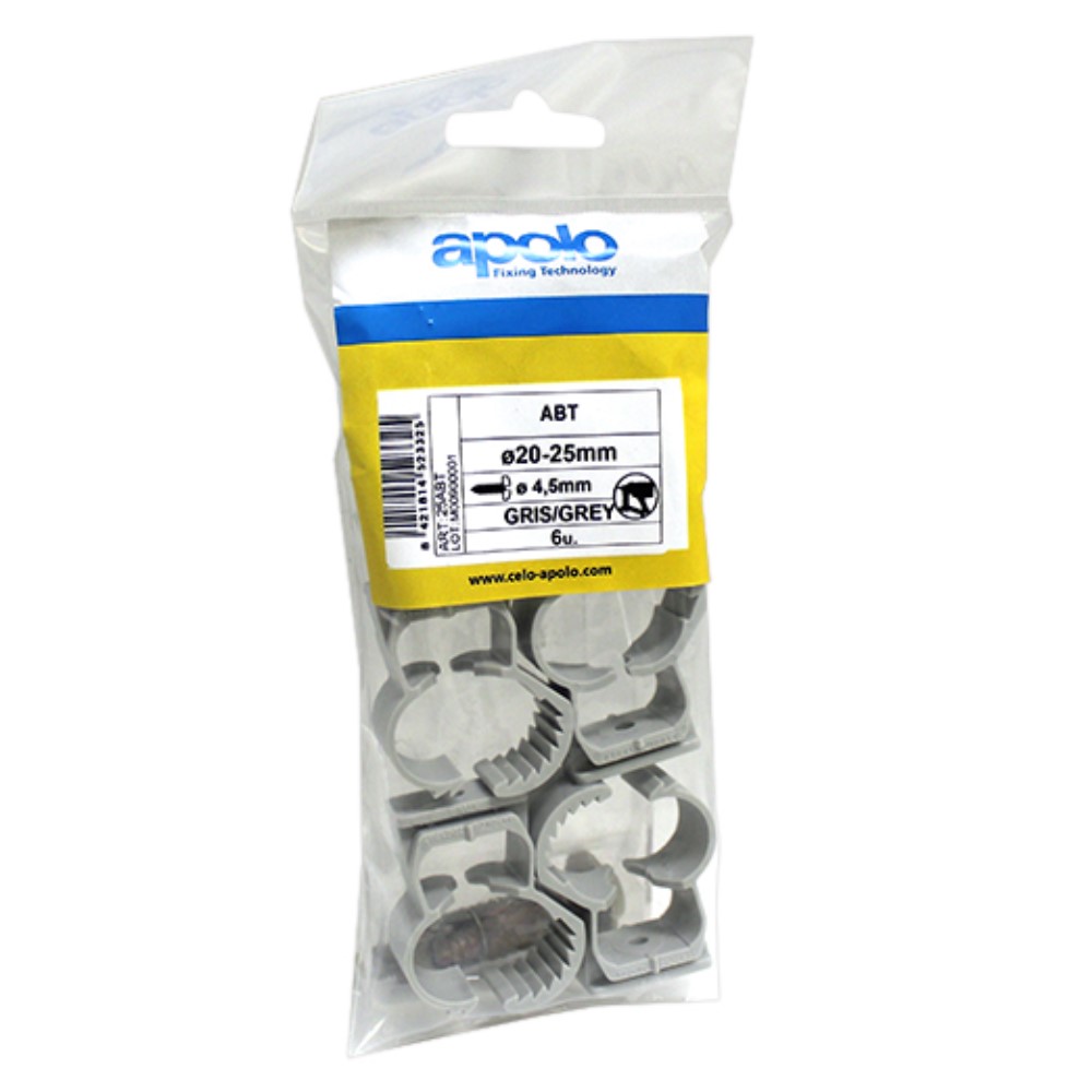 Bolsa abrazadera Abranyl de nylon nylon ABT Ø 20/25 mm Nylon Gris