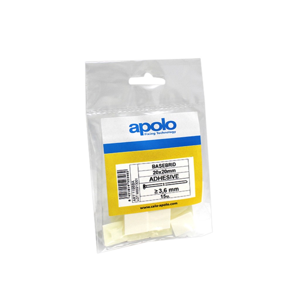 Bolsa basebrid 20x20 adhesiva