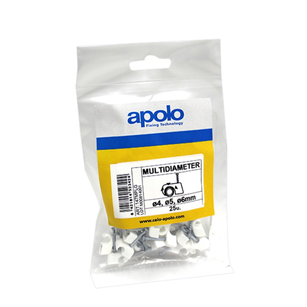 Bolsa plastigrap multidiámetro MPLG Ø7-9 mm Nylon Blanco