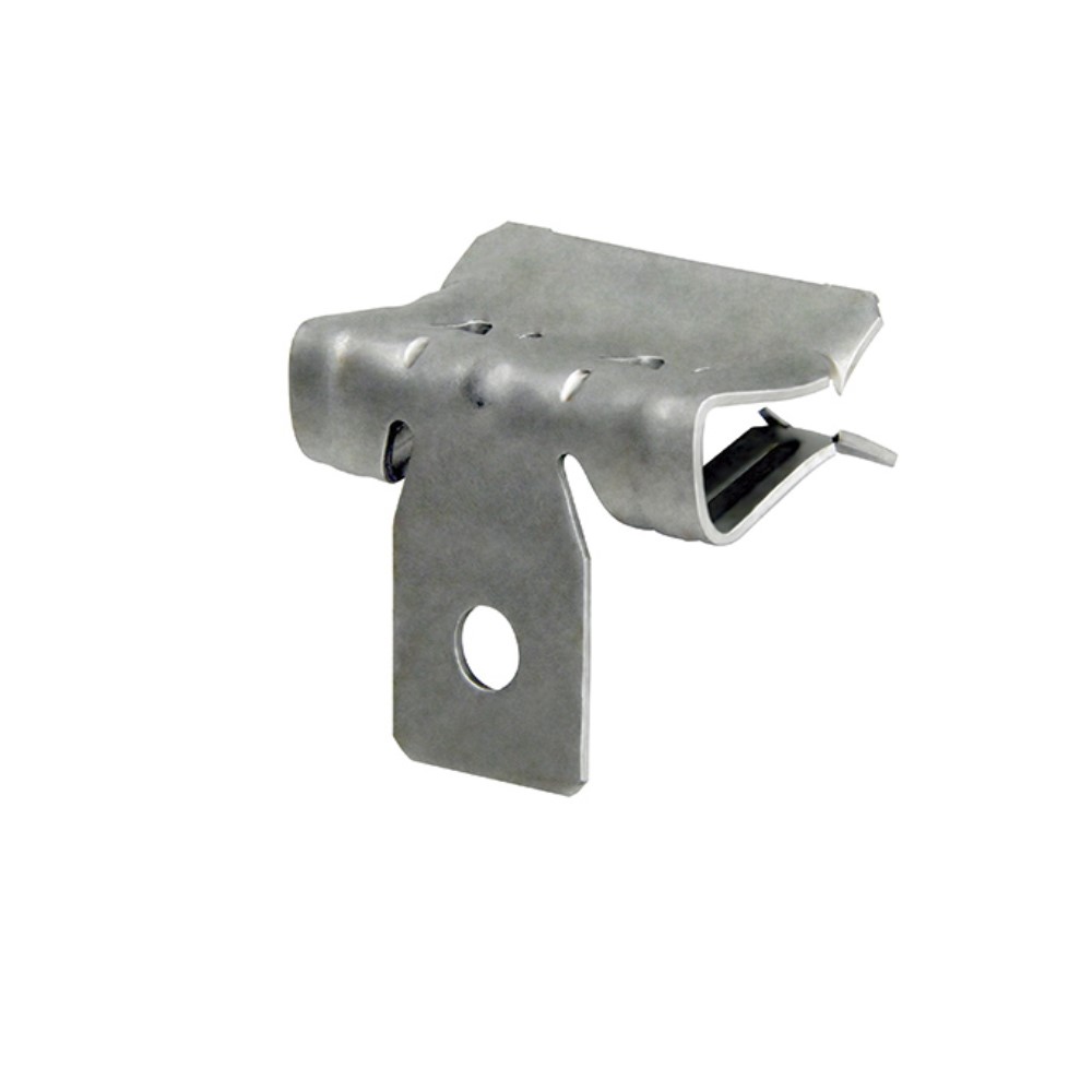 Clip viga para alambre espesor 10-15 Ø6,3 recubrimiento láminas de zinc aluminio gris